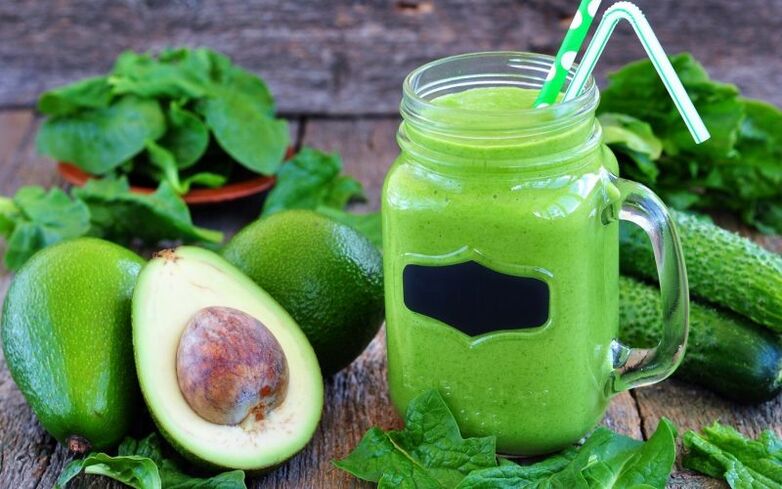 Lose weight of the avocado smoothie