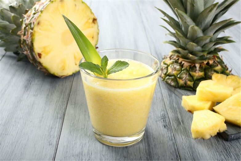 Pineapple smoothie for weight loss